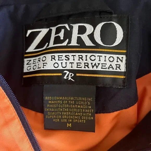 Zero Restriction Golf Outerwear Pullover Jacket Gently Worn Size Medium